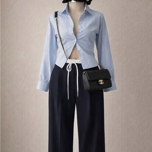 ✨ ZARA Wide-Leg Drawstring Pants ✨